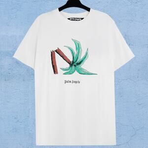 Palm Angels Men's White Short Sleeve